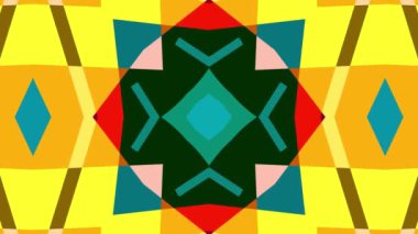 Müzik festivali için Kaleydoskop psikedelik renkli video