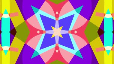 Müzik festivali için Kaleydoskop psikedelik renkli video