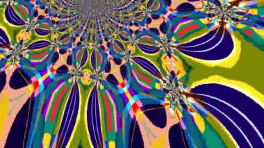 Renkli Sıvı ve Psikedelik Hareket Grafik Canlandırma Arkaplanı