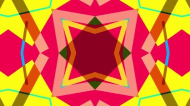 Müzik festivali için Kaleydoskop psikedelik renkli video