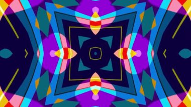 Müzik festivali için Kaleydoskop psikedelik renkli video