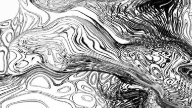 Yağlı boya çizgileri olan siyah beyaz sıvı arkaplan 