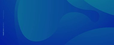 Üç boyutlu mavi ve yeşil geometrik sıvı soyut arkaplan. Pankart veya broşür kapakları için minimalist modern grafik tasarım unsuru kesme biçimi biçimi konsepti