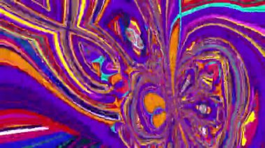 Müzik videosu için renkli soyut psikedelik ve akışkan arkaplan