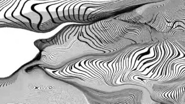 Yağlı boya çizgileri olan siyah beyaz sıvı arkaplan 