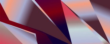 Teknoloji ve bilim tasarımları için soyut Geometrik siyah, kırmızı ve metalik arkaplan