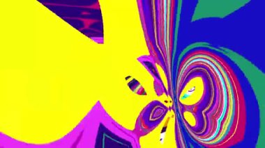 Müzik videosu için renkli soyut psikedelik ve akışkan arkaplan