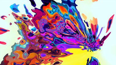 Fraktal desenli soyut saykodelik arkaplan 