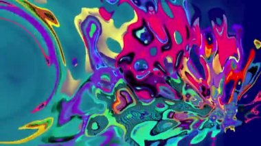 Renkli soyut psikedelik ve akışkan arkaplan