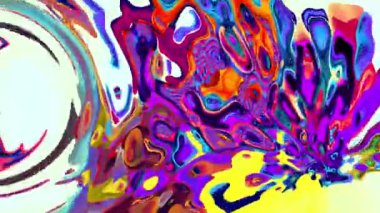 Renkli soyut psikedelik ve akışkan arkaplan