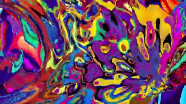 Renkli soyut psikedelik ve akışkan arkaplan