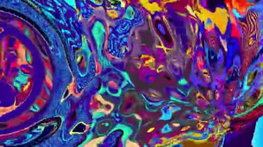 Renkli soyut psikedelik ve akışkan arkaplan