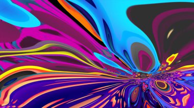 fraktal sanatın renkli psikedelik soyut arkaplanı 