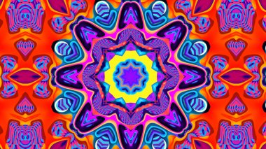 Renkli soyut kaleydoskop arkaplanı. fantezi mandala konsepti