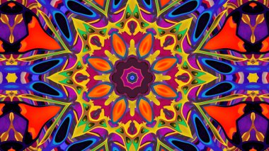 Güzel çok renkli kaleydoskop dokusu arka planı. Benzersiz kaleydoskop tasarımı. 