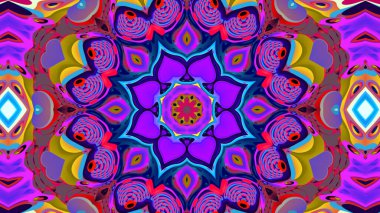 Renkli soyut kaleydoskop arkaplanı. fantezi mandala konsepti
