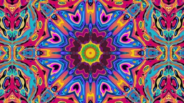 Güzel çok renkli kaleydoskop dokusu arka planı. Benzersiz kaleydoskop tasarımı. 