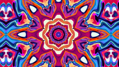 Renkli soyut kaleydoskop arkaplanı. fantezi mandala konsepti