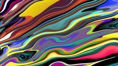 Renkli psikedelik arka plan. Renkli karışık sıvı lekelerinin yaratıcı soyut deseni