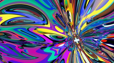 Renkli psikedelik arka plan. Renkli karışık sıvı lekelerinin yaratıcı soyut deseni