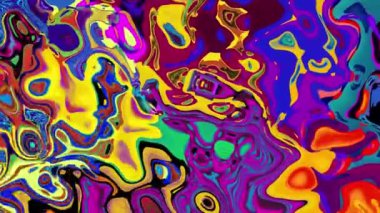 Renkli psikedelik arka plan. Renkli karışık sıvı lekelerinin yaratıcı soyut deseni