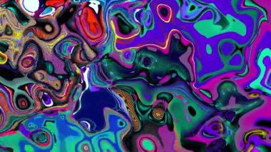 Renkli psikedelik arka plan. Renkli karışık sıvı lekelerinin yaratıcı soyut deseni