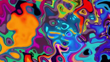 Renkli psikedelik arka plan. Renkli karışık sıvı lekelerinin yaratıcı soyut deseni