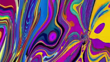 Soyut kaleydoskop arkaplanı. Güzel çok renkli animasyon