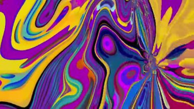 Soyut kaleydoskop arkaplanı. Güzel çok renkli animasyon