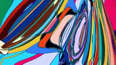 Yaz için soyut renkli sıvı fraktal psikedelik arkaplan