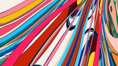 parlak resimli yaratıcı soyut arkaplan 