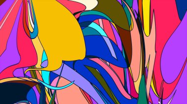  Renkli desenli mor soyut arkaplan