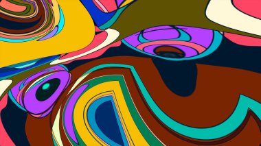 Renkli soyut geometrik arka plan illüstrasyon.