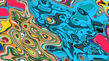 abstract background of colorful wavy lines.