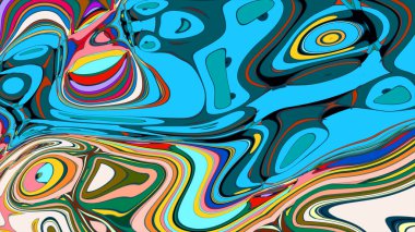 abstract background of colorful wavy lines.