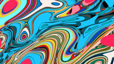 abstract background of colorful wavy lines.