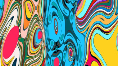 abstract background of colorful wavy lines.