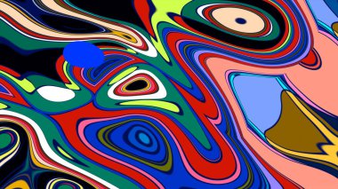 yeşil ve mavi renkli geometrik desenli soyut arkaplan