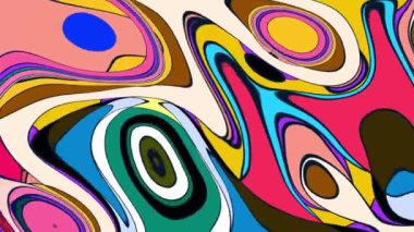 Yaz Müziği için Renkli Sıvı ve Psikedelik Hareket Grafik arkaplan videosu