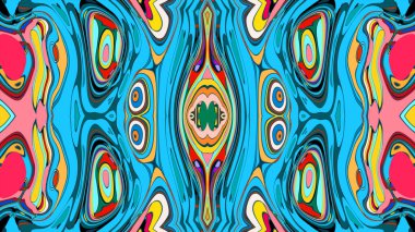 Kusursuz iz sürücü fayans mehndi tasarımı. Etnik süs, renkli karalama simetri dokusu. Geleneksel ruhani kabile tasarımı