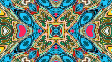 Kusursuz iz sürücü fayans mehndi tasarımı. Etnik süs, renkli karalama simetri dokusu. Geleneksel ruhani kabile tasarımı