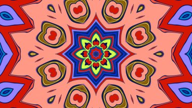 Kusursuz iz sürücü fayans mehndi tasarımı. Etnik süs, renkli karalama simetri dokusu. Geleneksel ruhani kabile tasarımı