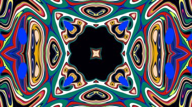 Kusursuz iz sürücü fayans mehndi tasarımı. Etnik süs, renkli karalama simetri dokusu. Geleneksel ruhani kabile tasarımı