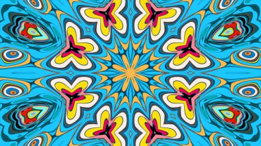 Kusursuz iz sürücü fayans mehndi tasarımı. Etnik süs, renkli karalama simetri dokusu. Geleneksel ruhani kabile tasarımı