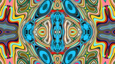 Kusursuz iz sürücü fayans mehndi tasarımı. Etnik süs, renkli karalama simetri dokusu. Geleneksel ruhani kabile tasarımı