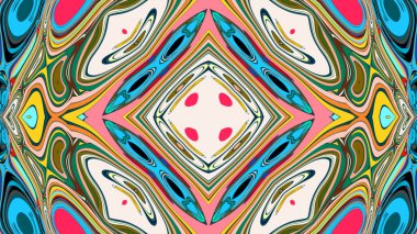 Kusursuz iz sürücü fayans mehndi tasarımı. Etnik süs, renkli karalama simetri dokusu. Geleneksel ruhani kabile tasarımı