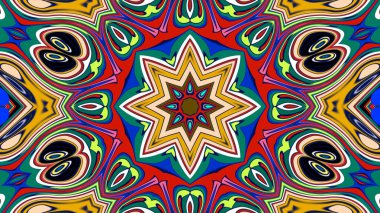 Kusursuz iz sürücü fayans mehndi tasarımı. Etnik süs, renkli karalama simetri dokusu. Geleneksel ruhani kabile tasarımı