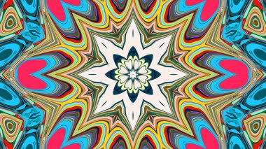 Kusursuz iz sürücü fayans mehndi tasarımı. Etnik süs, renkli karalama simetri dokusu. Geleneksel ruhani kabile tasarımı