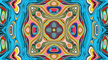 Kusursuz iz sürücü fayans mehndi tasarımı. Etnik süs, renkli karalama simetri dokusu. Geleneksel ruhani kabile tasarımı