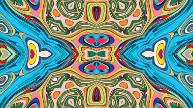 Kusursuz iz sürücü fayans mehndi tasarımı. Etnik süs, renkli karalama simetri dokusu. Geleneksel ruhani kabile tasarımı